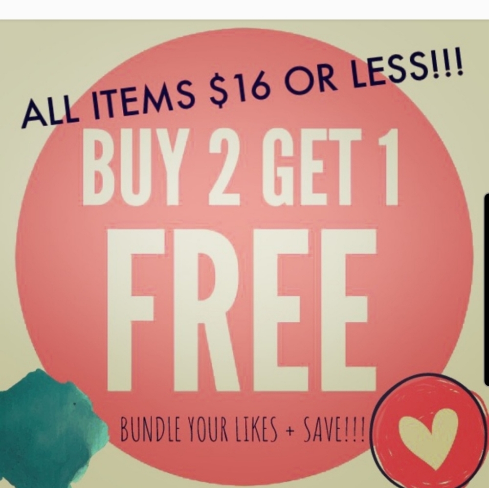 Buy 2 get 1 Free through Valentines Day 💝 ♥️
